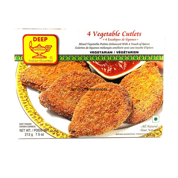 DEEP FR Vegetable Cutlets (4 Pcs)