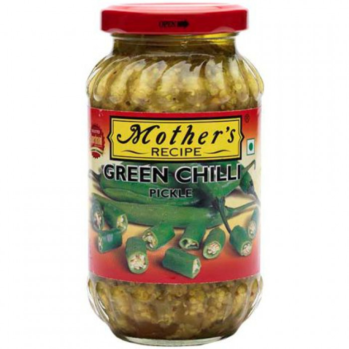 Mother's Green Chilli Pickle (500 Gm)