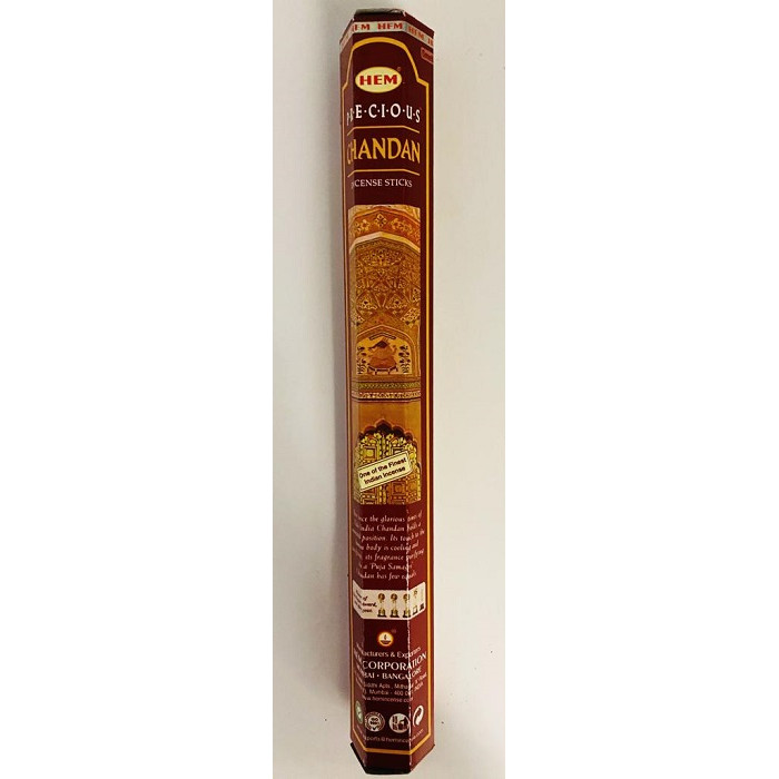 HEM PRECIOUS Chandan/Sandal Incense/Agarbatti (20 sticks)