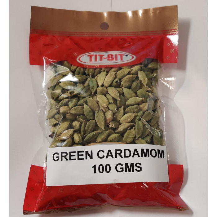 TIT BIT Green Cardamom/Elaichi Whole (100 Gm)