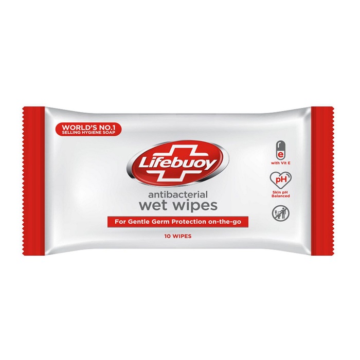 LIFEBUOY Antibacterial Wet Wipes (10 wipes/pk)