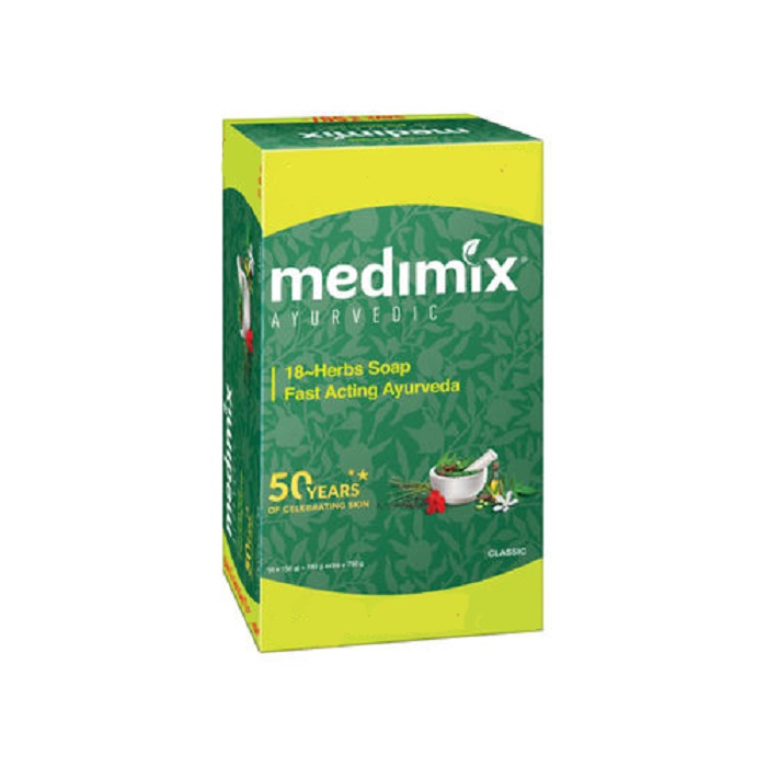 MEDIMIX 18 Herbs Ayurvedic Soap (125 Gm*3)