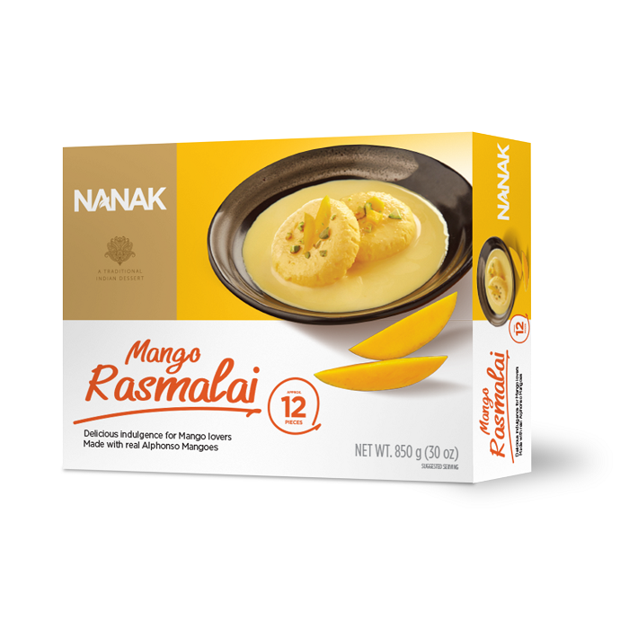 NANAK Rasmalai Mango Frozen (850 Gm)
