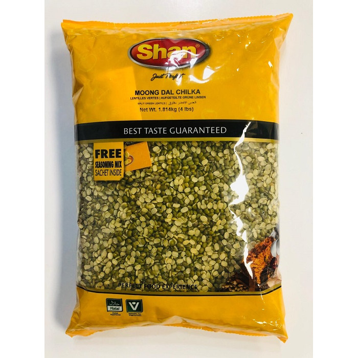SHAN Moong Dal Green Split/Chhilka (4 Lb)