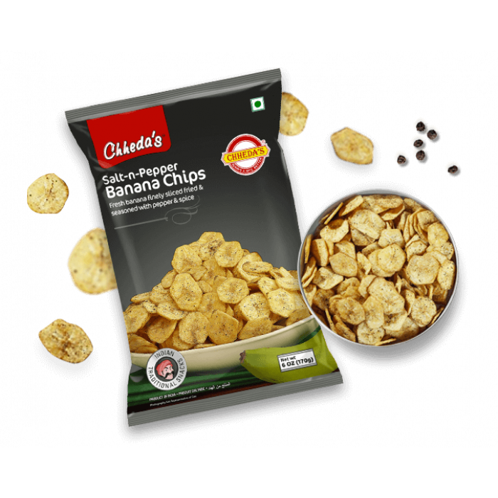 Chheda Salt & Pepper Banana Chips (170 Gm)