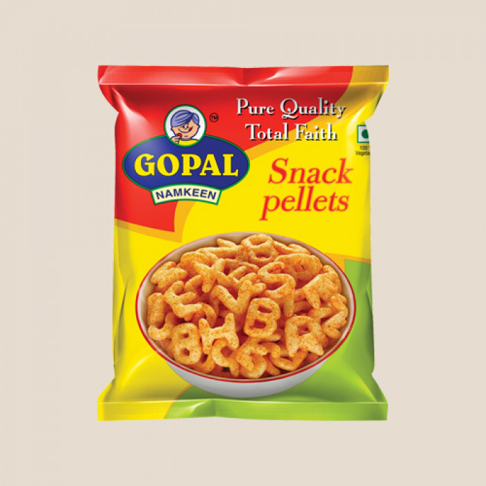 GOPAL Alphabet ABCD Fryums/Snack Pellets (80 Gm)