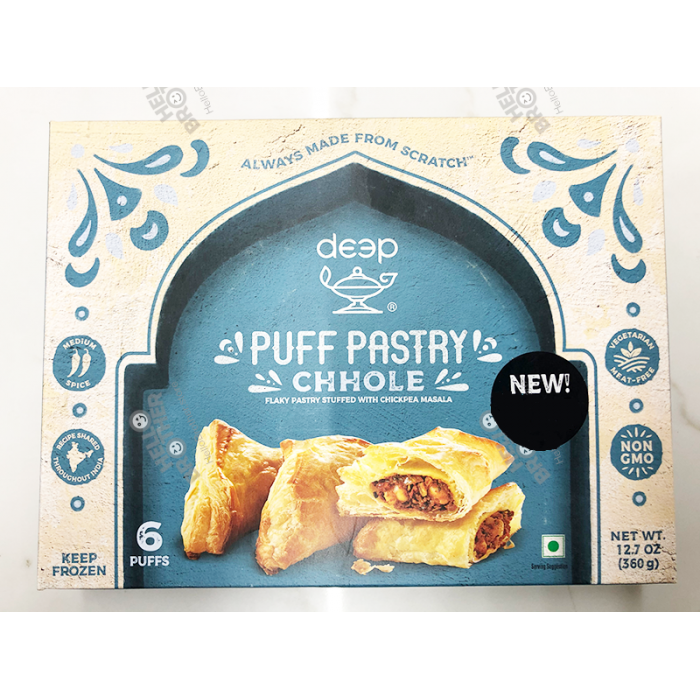 DEEP FR Puff Chickpea Curry/Chhole (6 Pc)