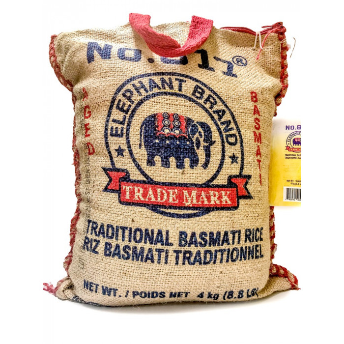 ELEPHANT NO.817 Traditional Basmati Rice (8.8 Lb)