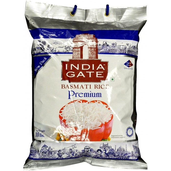 INDIAGATE Premium Basmati Aged Rice (10 Lb)