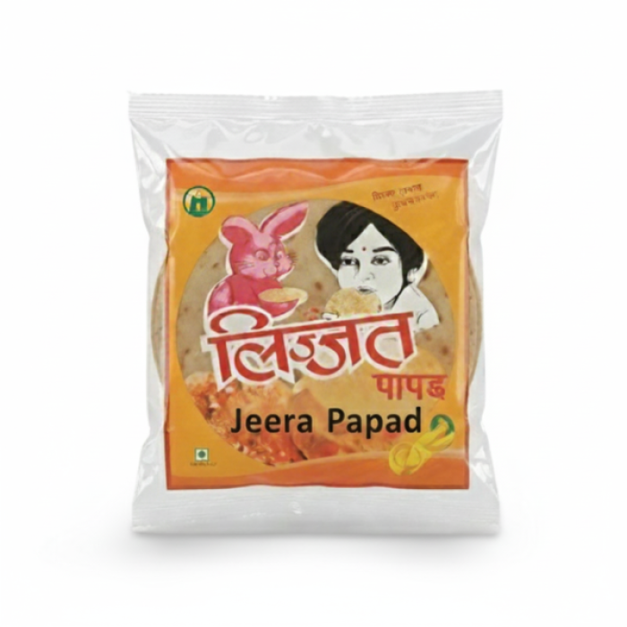 LIJJAT Cumin/Jeera Papad (200 Gm)