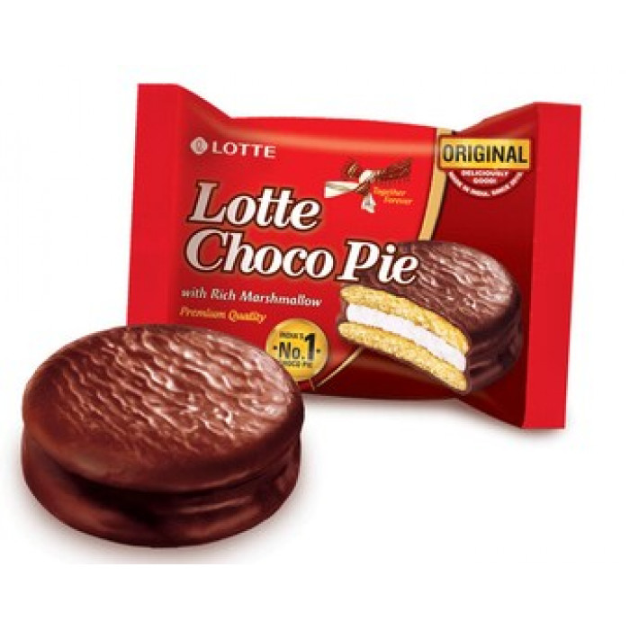 LOTTE Choco Pie Chocolate Covered Biscuits (1 Pc)