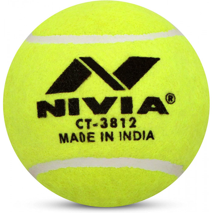 NIVIA Cricket Tennis Ball Green/Yellow (1 Pc)