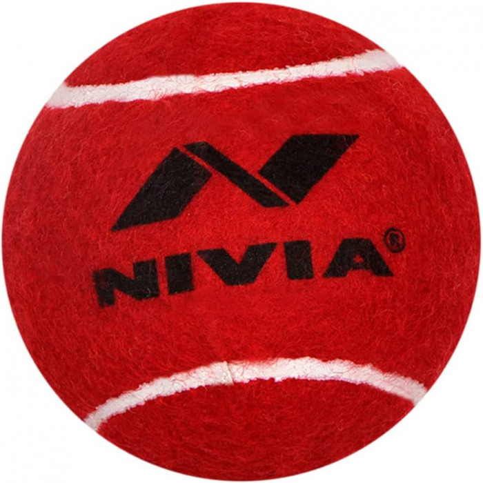 NIVIA Cricket Tennis Ball Red (1 Pc)