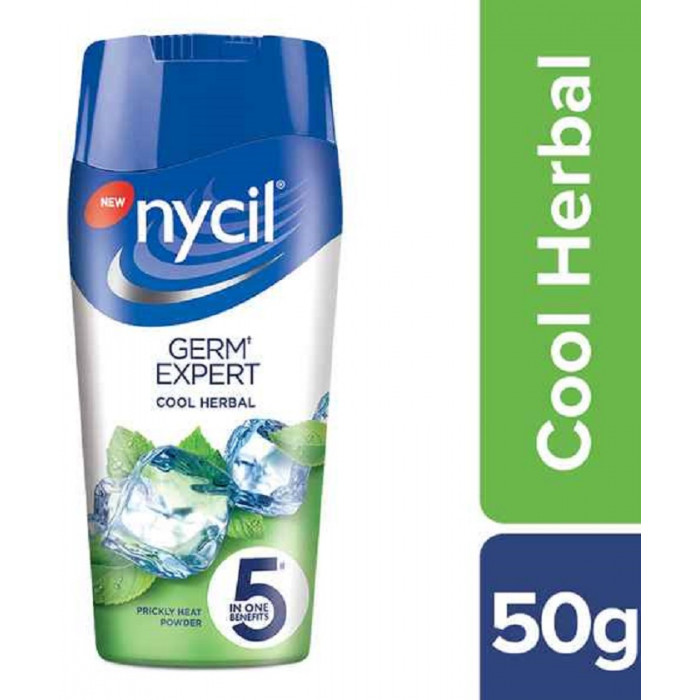 NYCIL Cool Herbal 5in1 Talcum Powder (50 Gm)