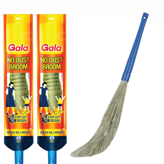 Indian GALA/CELLO No Dust Plastic Zadu Broom Sawarani (1 Pc)