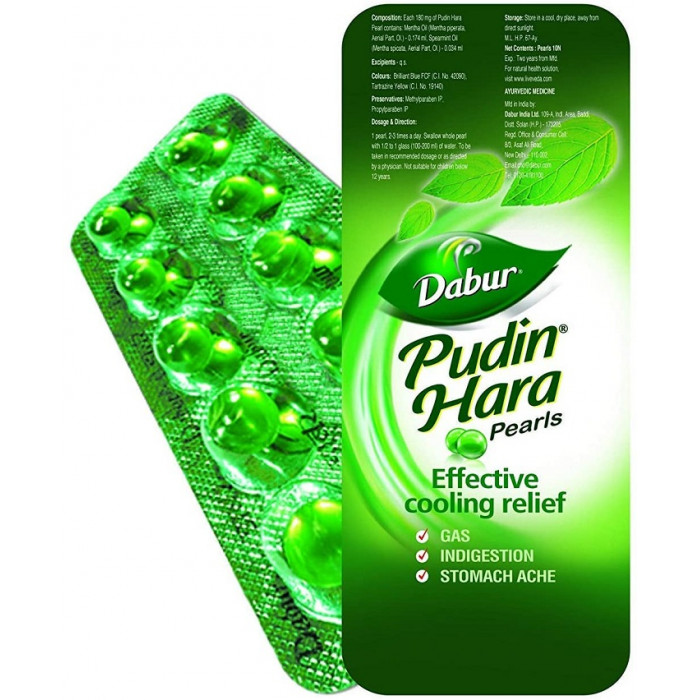 Dabur Pudin Hara Pearls (1*10 Tabs)