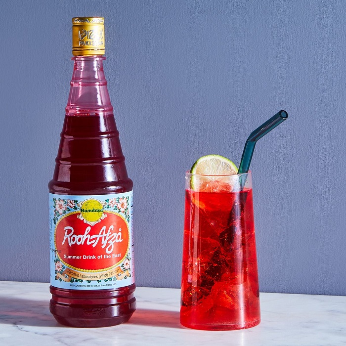 Hamdard Sharbat Rooh Afza Rose Syrup (750 mL)