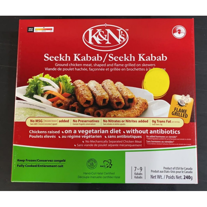 K&N's Chicken Seekh Kabab Halal (240 Gm)