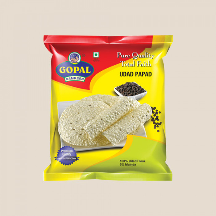 GOPAL Udad Papad Double Black Pepper (200 Gm)