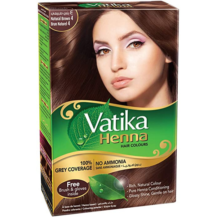 Dabur Vatika Henna Hair Colour Brown 60 Gm (6*10 Gm)